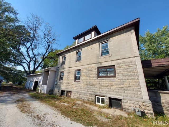 view of property exterior