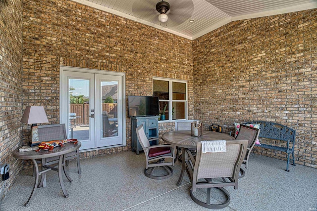 view of patio / terrace with french doors