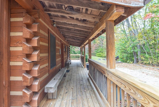 view of wooden terrace