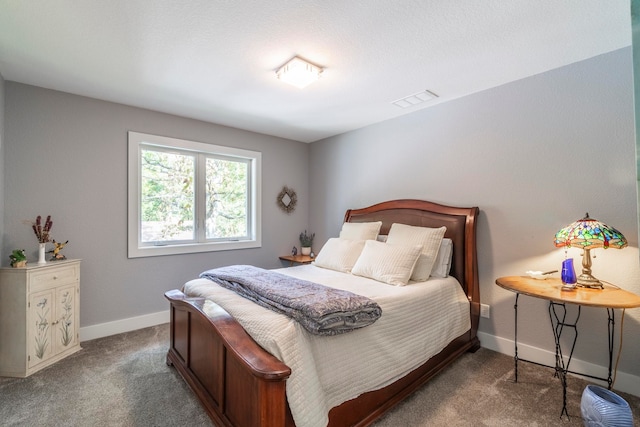 bedroom featuring carpet