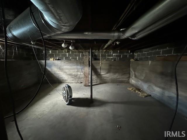 view of basement