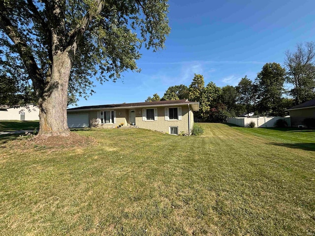 exterior space featuring a front lawn