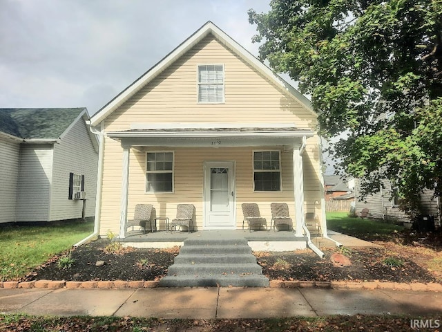 bungalow-style house with covered porch