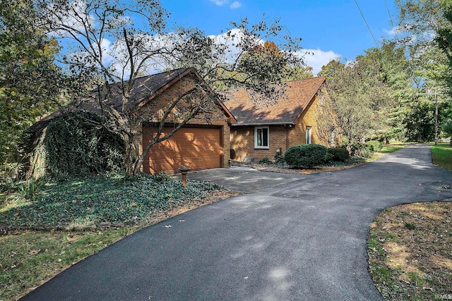 front of property featuring a garage