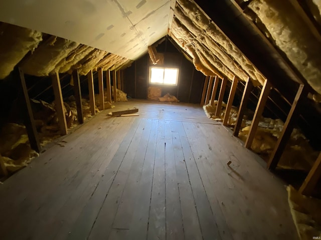 view of attic