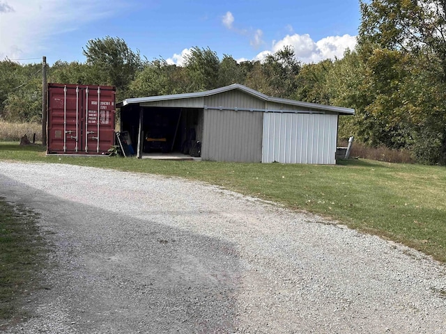878 N Base Rd, Rockport, IN 47635 - view of pole building featuring a lawn