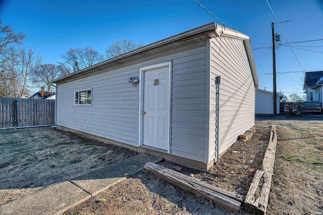 view of outbuilding