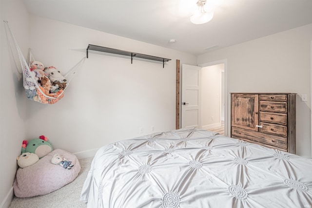 bedroom featuring carpet floors