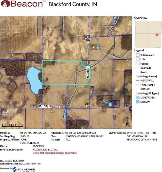 0 N 70e Rd, Hartford City IN, 47348 land for sale