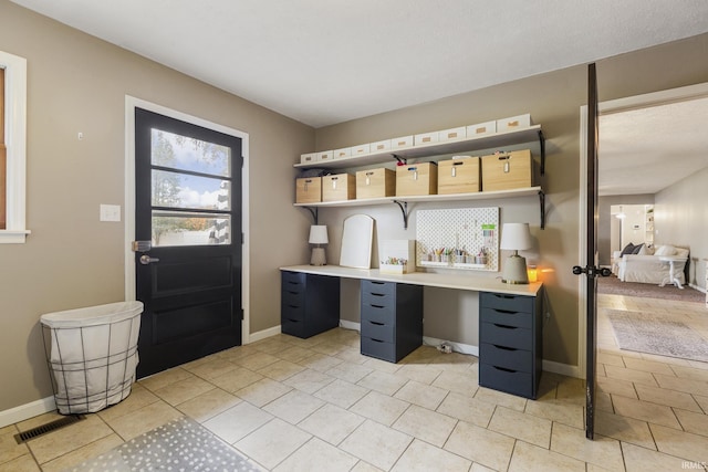 2324 W 56th Hwy, Scottsburg, IN 47170 - interior space featuring baseboards, visible vents, and light tile patterned floors
