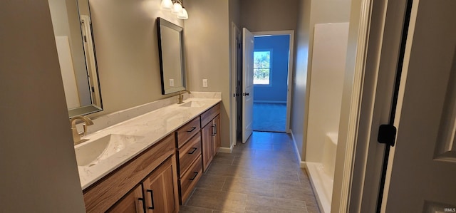 bathroom with vanity