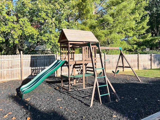 view of jungle gym