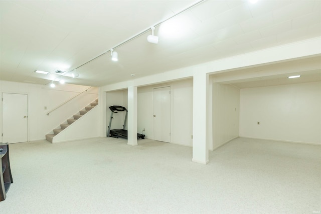 view of basement