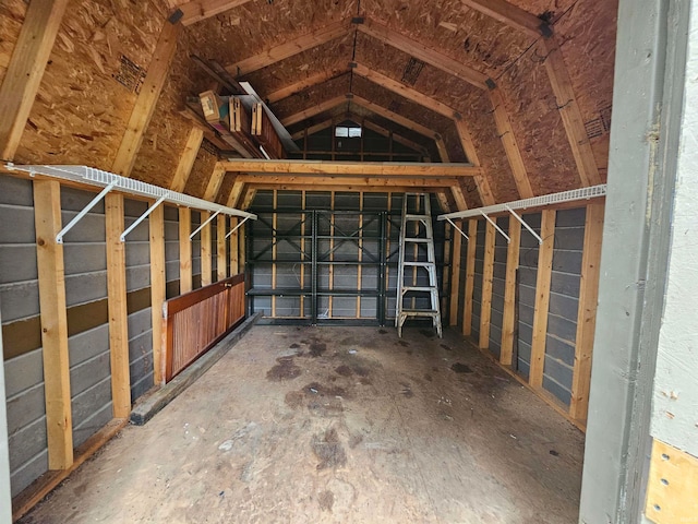 view of storage room