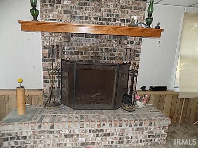 room details with a fireplace