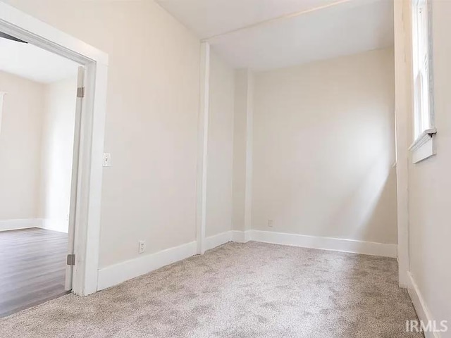 view of carpeted empty room