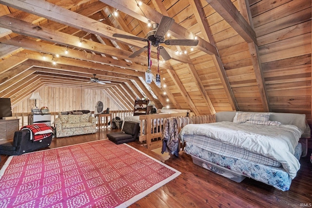 3708 State Ferry Rd, Solsberry, IN 47459 - bedroom featuring wood ceiling and hardwood / wood-style floors