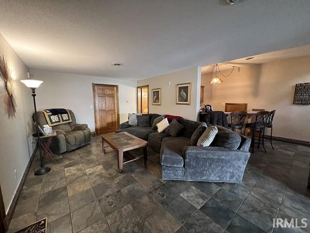 720 Ln 800 Snow Lk, Fremont, IN 46737 - living area featuring baseboards and stone finish floors