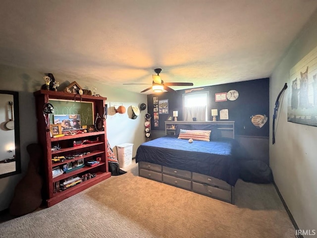 3810 E 100 N, Flora, IN 46929 - carpeted bedroom with a ceiling fan