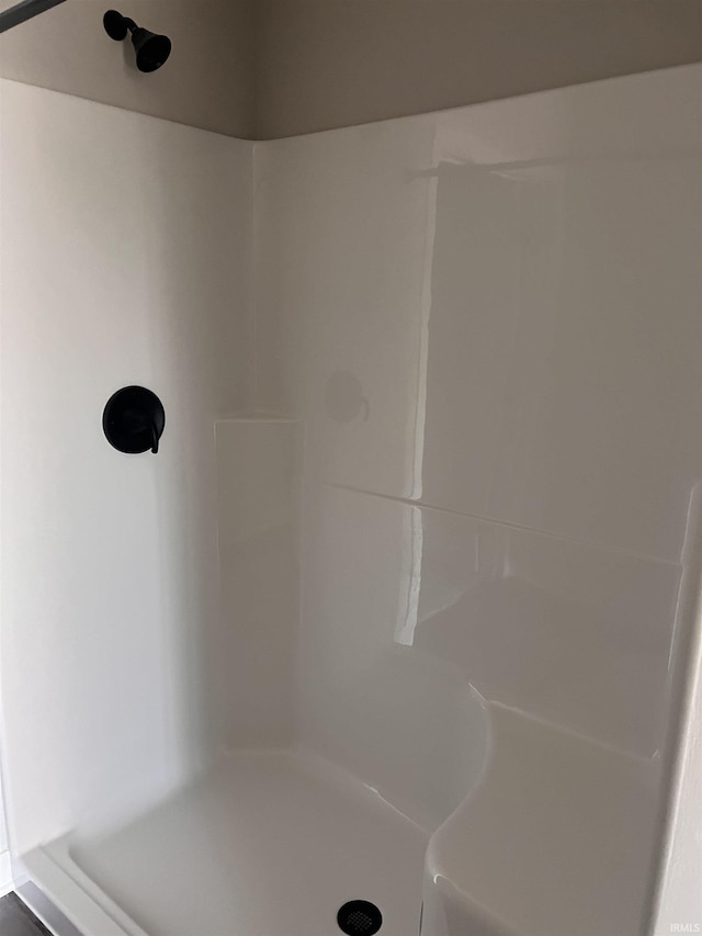 bathroom featuring walk in shower