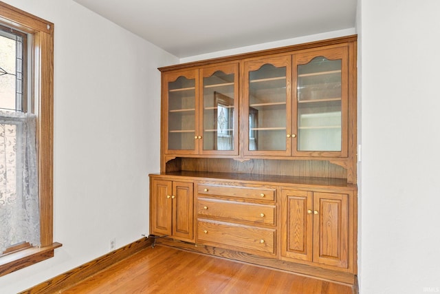 interior space featuring hardwood / wood-style flooring