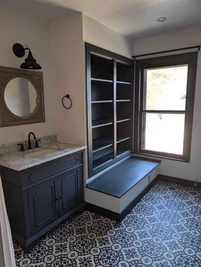 bathroom with vanity