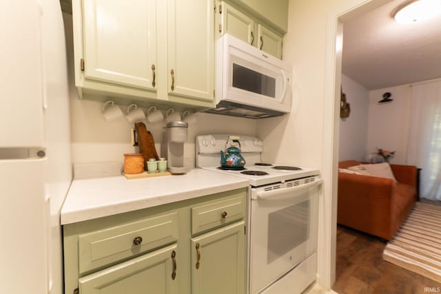 kitchen with white appliances