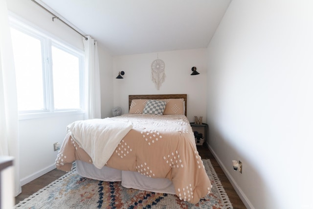 bedroom featuring hardwood / wood-style floors