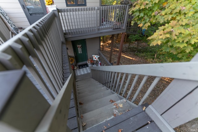 view of stairs