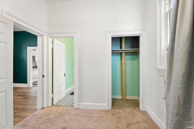 unfurnished bedroom featuring light hardwood / wood-style floors