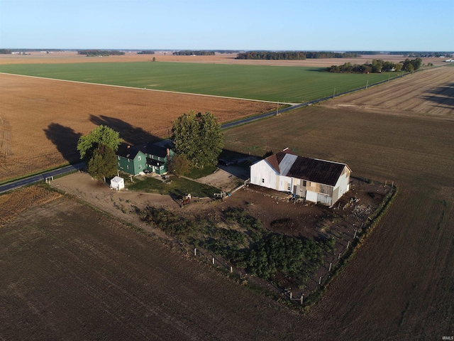 aerial view featuring a rural view