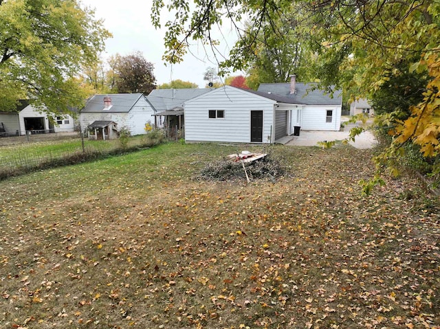 rear view of property with a patio area