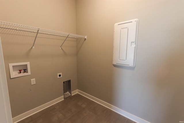 3088 Ashdon Dr, Newburgh, IN 47630 - laundry area with baseboards, hookup for an electric dryer, laundry area, and washer hookup