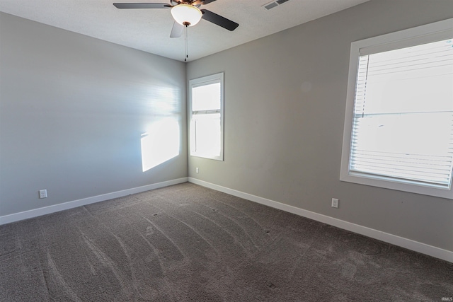 3088 Ashdon Dr, Newburgh, IN 47630 - unfurnished room featuring baseboards, carpet flooring, and ceiling fan