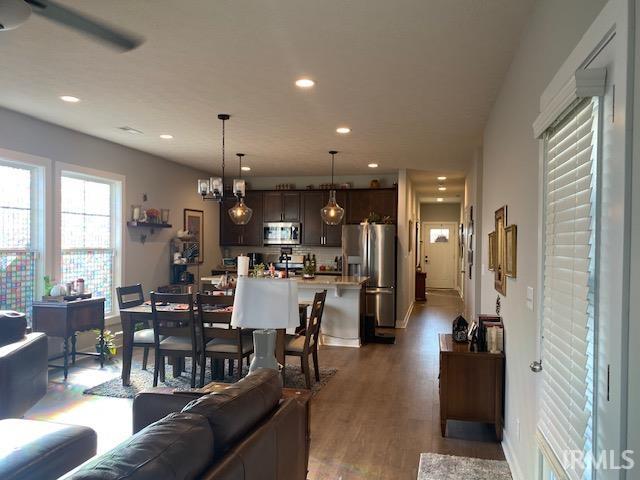 dining room featuring hardwood / wood-style floors