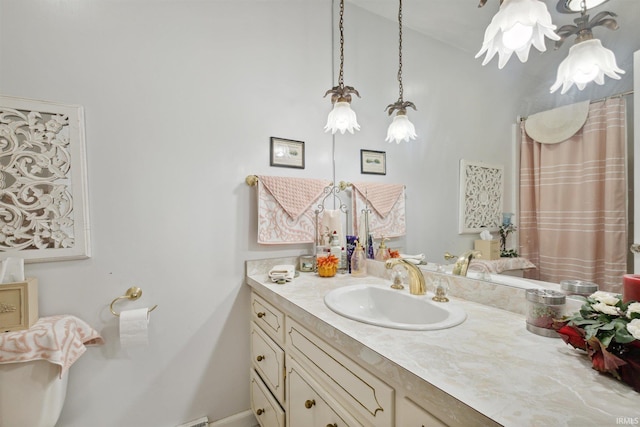 full bathroom featuring vanity