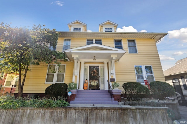 view of front of home