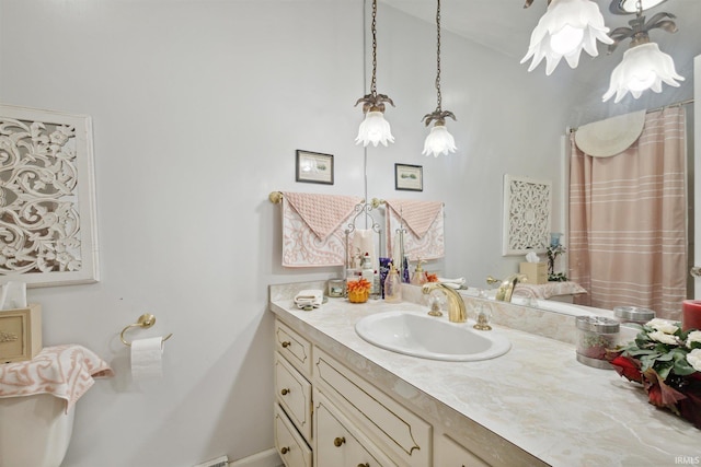 bathroom with vanity