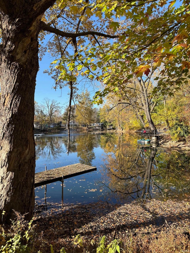 view of water feature