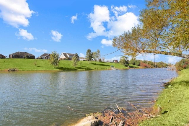 view of water feature