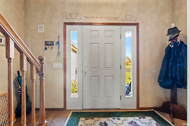 foyer with a healthy amount of sunlight