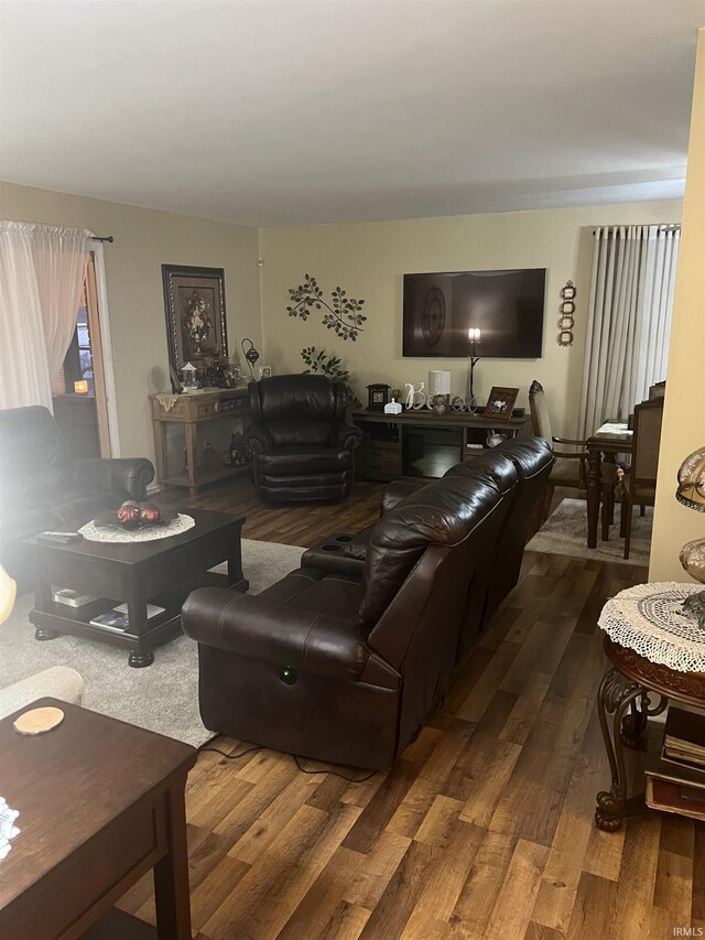 4116 N Lancaster Dr, Muncie, IN 47304 - living room featuring wood finished floors