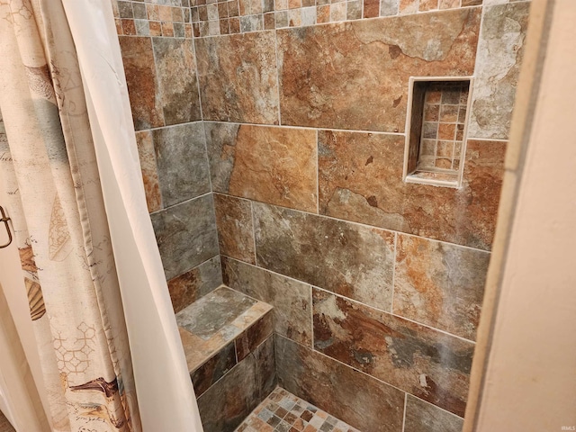 room details with walk in shower