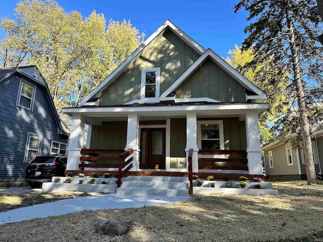 bungalow-style home featuring a porch