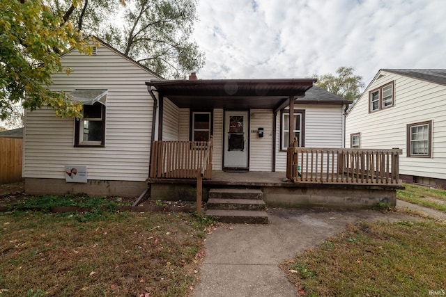 bungalow-style home featuring a porch