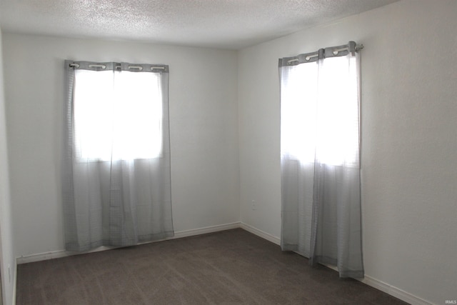 308 Clyde Ave, Angola, IN 46703 - spare room featuring baseboards, carpet, and a textured ceiling