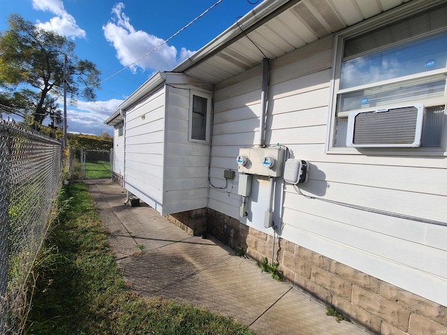 view of home's exterior featuring a patio area