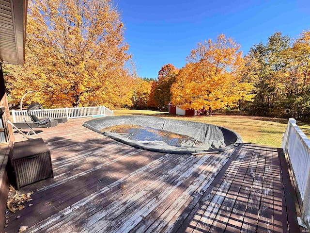 exterior space with a wooden deck