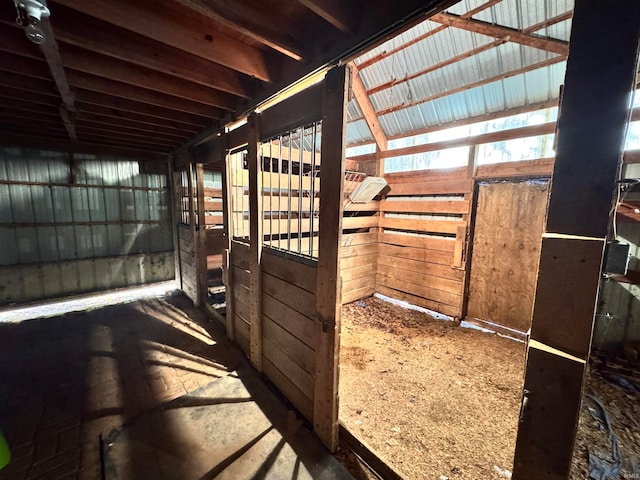 view of horse barn