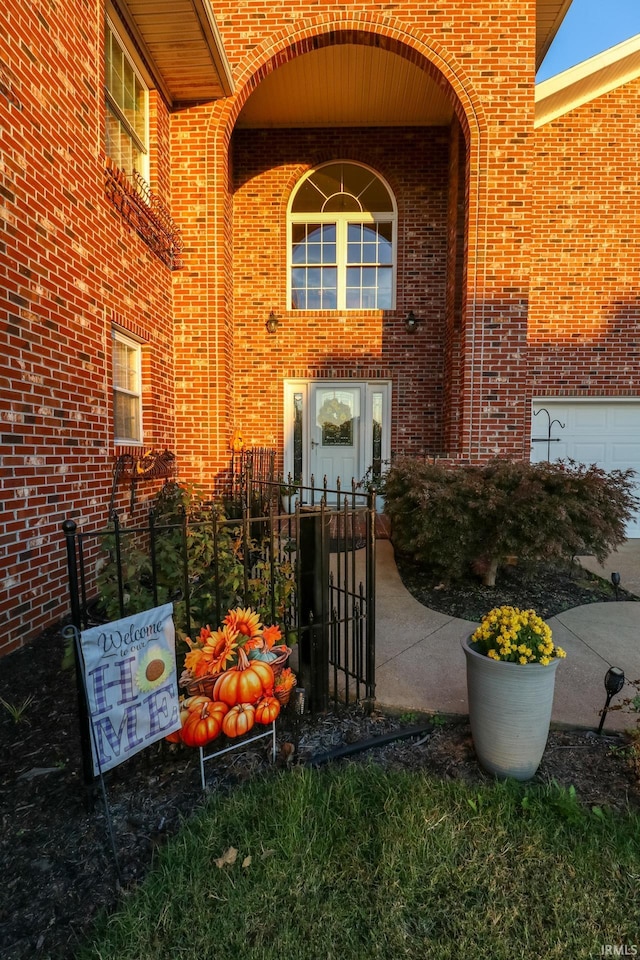 view of exterior entry